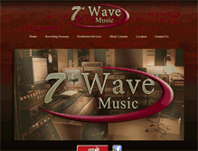 Tablet Screenshot of 7thwavemusic.com